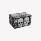 Colorvelvet, Kast 23x17x13 cm flomasteritega, Kolju, BOX12