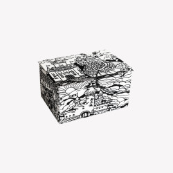 Colorvelvet, Kast 23x17x13 cm flomasteritega, Printsess, BOX14