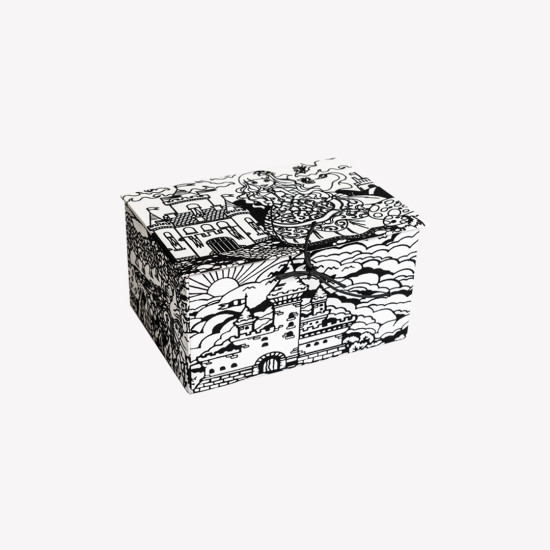 Colorvelvet, Kaste 23x17x13 cm ar flomasteriem, Princese, BOX14