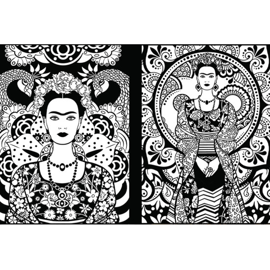 Colorvelvet Aplankai su flomasteriais, Frida, CT30