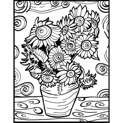 Colorvelvet Liela bilde A3, Saulespuķes, LA6