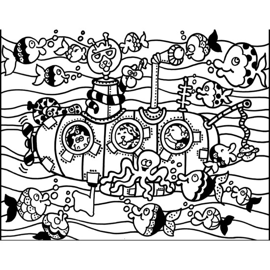 Colorvelvet, Small picture A4, Submarine, SMALL 16
