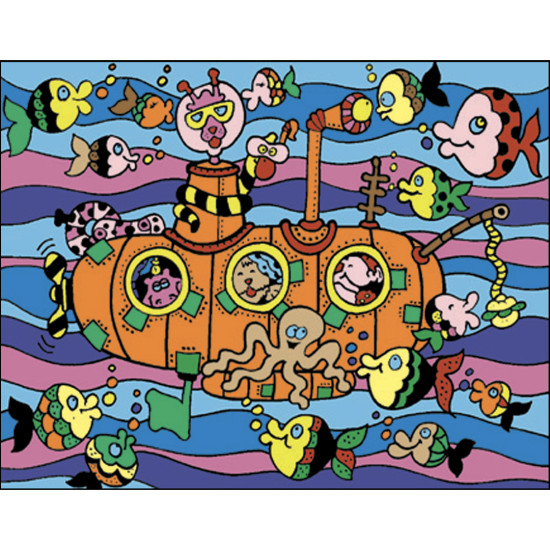 Colorvelvet, Small picture A4, Submarine, SMALL 16