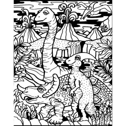 Colorvelvet, Maza bilde A4, Dinozauri, SMALL 25