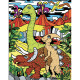 Colorvelvet, Mazā bilde A4 ar flomasteriem, Dinozauri, SMALL 25F