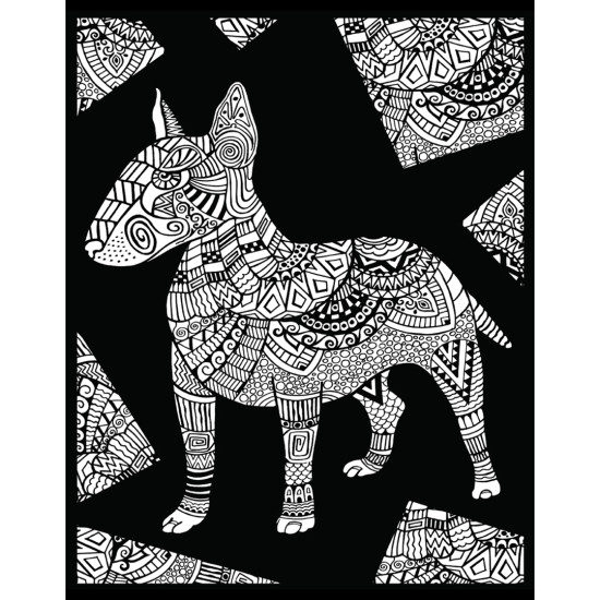 Colorvelvet, Mažas paveiksliukas A4, Bull Terrier, SMALL 35