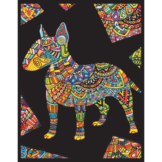 Colorvelvet, Mažas paveiksliukas A4, Bull Terrier, SMALL 35