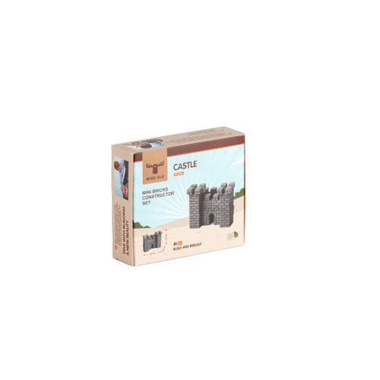 Mini Bricks constructor set, Castle, 85 pcs., Wise Elk™, 70668-WE