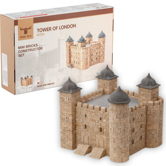 Конструктор из кирпичиков, Лондонский Тауэр, 2000 дет., Wise Elk™, WE-70453