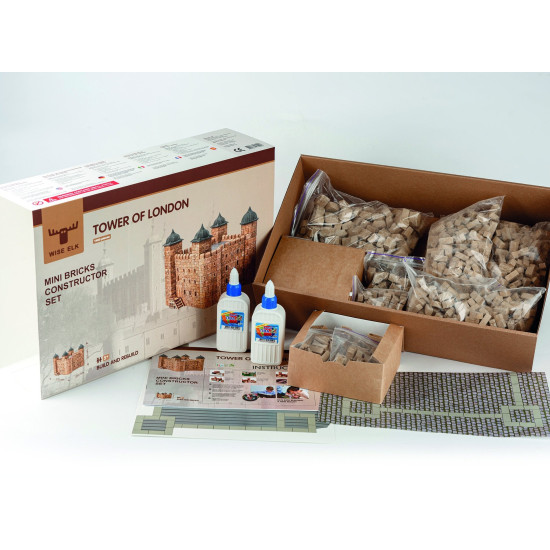 Конструктор из кирпичиков, Лондонский Тауэр, 2000 дет., Wise Elk™, WE-70453