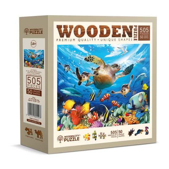 Medinė dėlionė, Vandenyno gyvenimas, woodencity, NB 505-0105-L