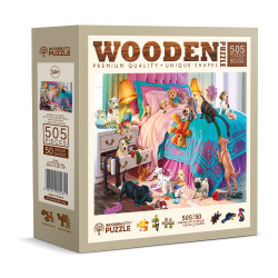 Koka puzle, Blēdīgie kucēni, woodencity, NB 505-0135-L