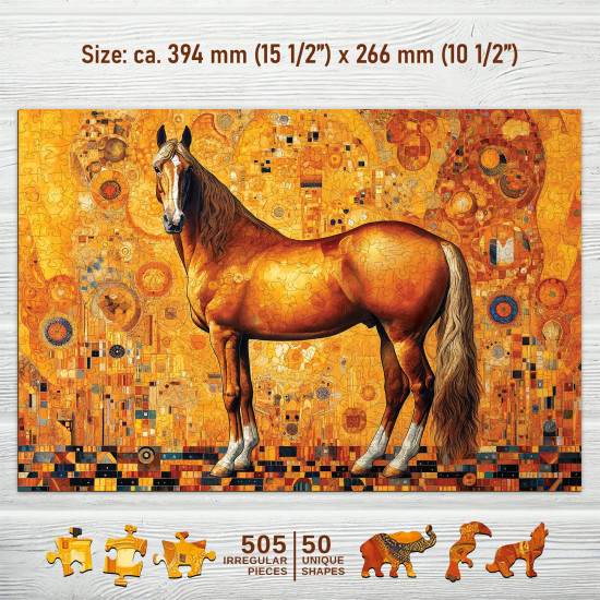 Koka puzle, Vīnes zirgs, woodencity, NB 0703-L