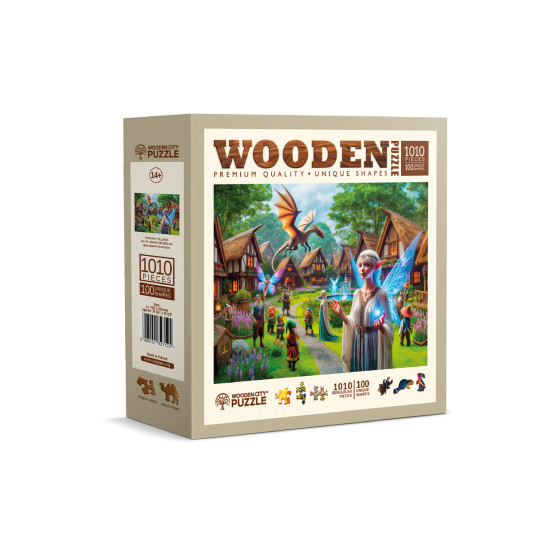 Koka puzle, Fantāzijas ciemats, woodencity, NB 0813-XL