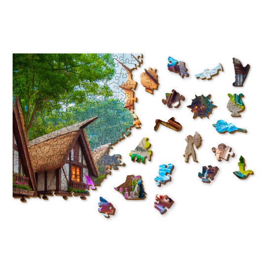 Koka puzle, Fantāzijas ciemats, woodencity, NB 0813-XL