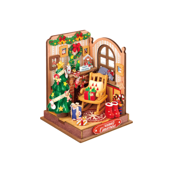 3D Miniatūra māja, Ziemassvētku Kamīns, Rolife, DS041