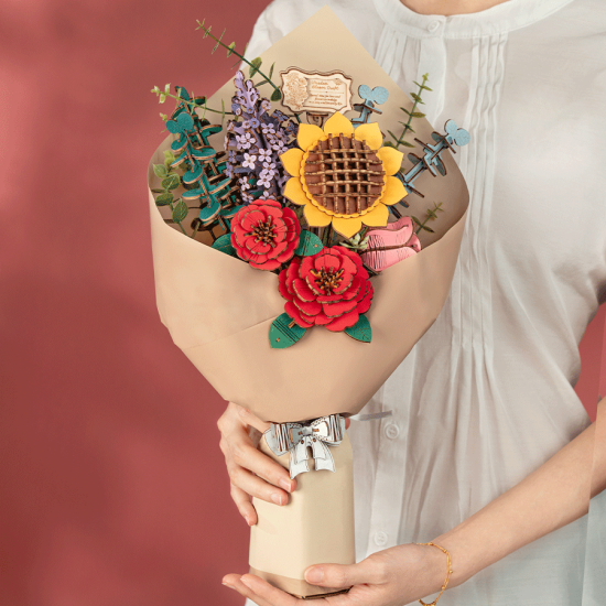 3D puidust pusle, Bouquet, 581 tükki, Rowood, TW01H