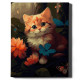 Painting by numbers, Kitten in the forest, 40x50, Oh-art, ANG519