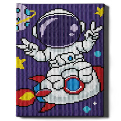 Dimanta mozaīka, Kosmonauts, 20x30, Oh-art, CJ296