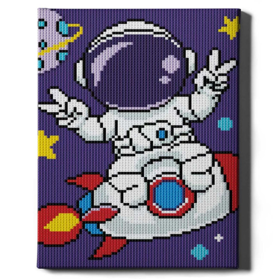 Dimanta mozaīka, Kosmonauts, 20x30, Oh-art, CJ296