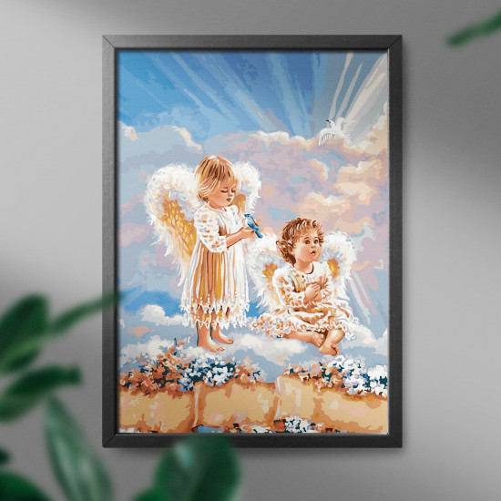 Wooden Puzzle, Angels in the clouds, Oh-art, GX21565