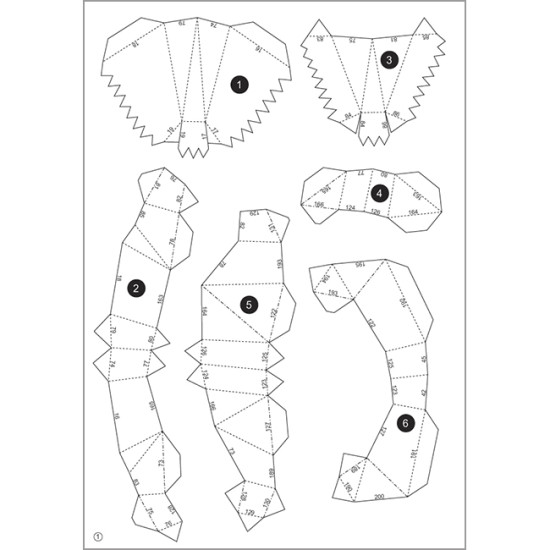 3D Конструкторы из картона, Tyrannosaurus Rex, PaperWorld, 1401-1