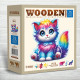 Medinė dėlionė, Fantazijos kačiukas, woodencity, HE0206-M