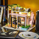 Little Story folding wooden LED model - Music Shop
