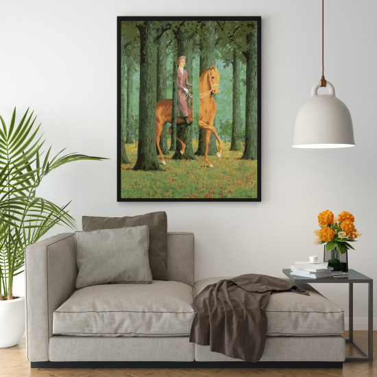 Glezna pēc numuriem 40x50 cm, Jātnieks uz zirga, Oh-art, ANG265