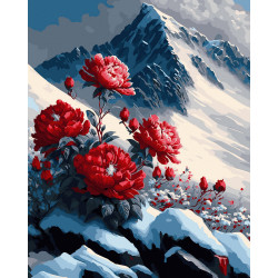 Numbritega maalimise komplekt 40x50 cm, Lilled lumes, Oh-art, ANG824