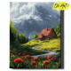Tapymas pagal numerius 40x50 cm, Namas tarp pievų, Oh-art, ANG993