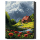 Tapymas pagal numerius 40x50 cm, Namas tarp pievų, Oh-art, ANG993