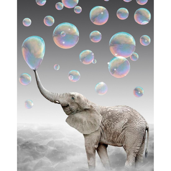 Painting by numbers 40x50 cm, Elephant in a Dreamscape, varvikas, MG2492e
