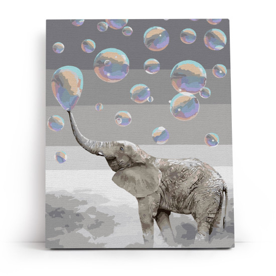 Painting by numbers 40x50 cm, Elephant in a Dreamscape, varvikas, MG2492e