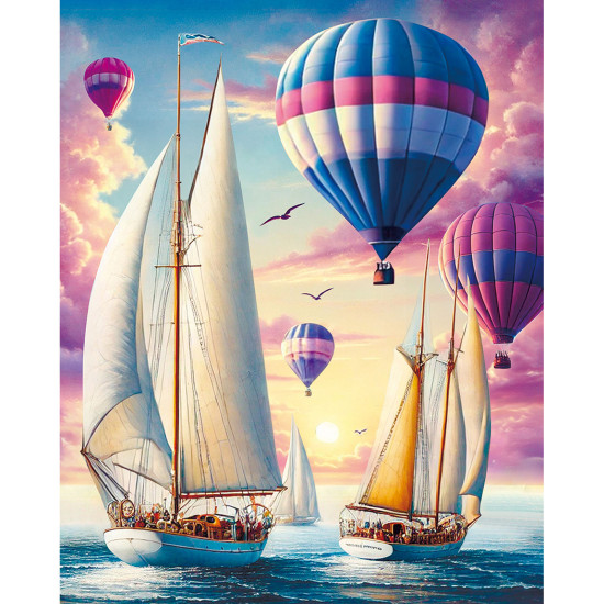 Glezna pēc numuriem 40x50 cm, Rītausmas Ceļotāji, varvikas, MG2495e