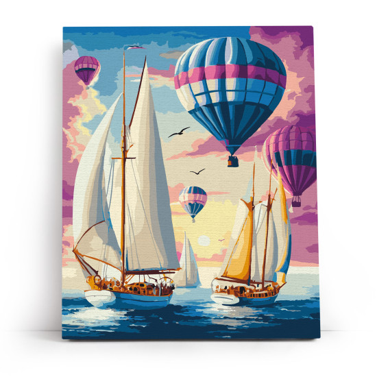 Glezna pēc numuriem 40x50 cm, Rītausmas Ceļotāji, varvikas, MG2495e