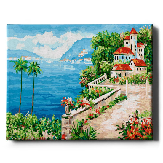 Glezna pēc numuriem 40x50 cm, Kaut kur pie jūras, Oh-art, G141