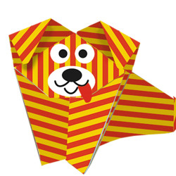 Lasten Origami, koira 20 arkkia 15x15 cm, Fridolin, FR-11372