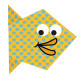 Kids Origami, Fish 20 sheets 15x15 cm, Fridolin, FR-11373