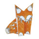 Coloring Origami, Foxes, 20 sheets 15 cm x 15 cm, Fridolin, FR-11382