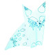 Coloring Origami, Foxes, 20 sheets 15 cm x 15 cm, Fridolin, FR-11382