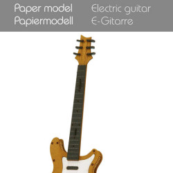 3D papīra modelis, Elektriskā ģitāra, Fridolin, FR-15748