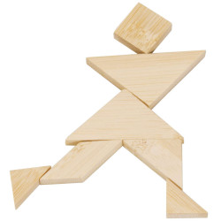 IQ-tests kastē, bambuss, Tangram, Fridolin, FR-17323