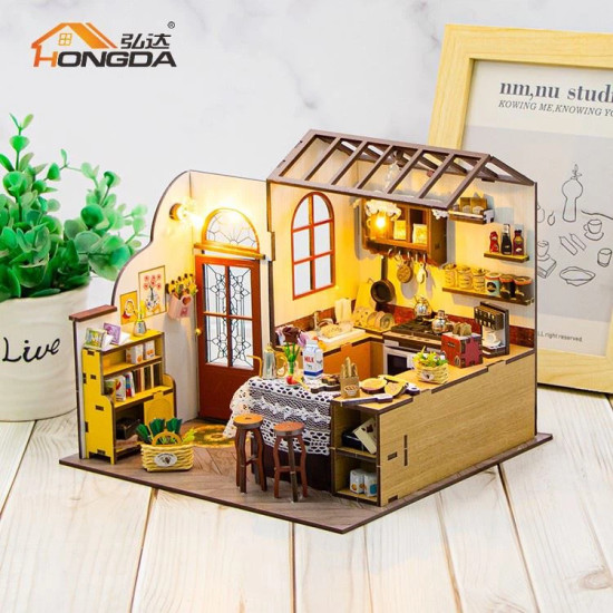 3D Miniature house kit, PETA'S KITCHEN, Hongda, M2423