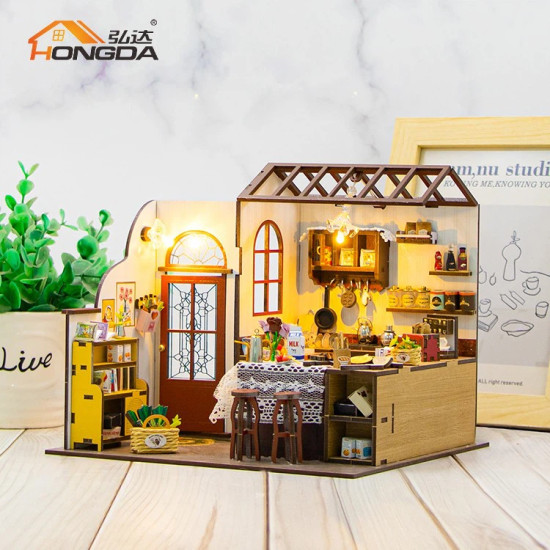 3D Miniature house kit, PETA'S KITCHEN, Hongda, M2423