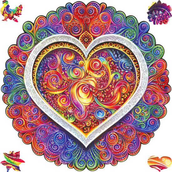 Puidust pusle, Mandala Teadlik Armastus/ Kuninglik suurus, unidragon, Mandala Conscious Love/RS