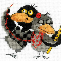 Izšūšanas komplekts, Divi kraukļi, Riolis, SRHB-153