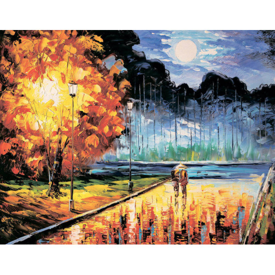 Deimantinė mozaika 40x50 cm, Rudens nuotaika, varvikas, LG254