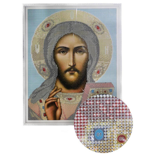 Алмазная живопись 40x50 cm, Иисус Христос - Икона, varvikas, LGP031e/ru