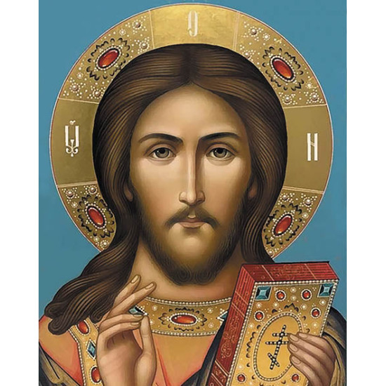 Алмазная живопись 40x50 cm, Иисус Христос - Икона, varvikas, LGP031e/ru